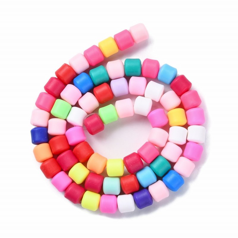 Polymer Clay Vinyl - Tubes - Colorful Mix (strand)