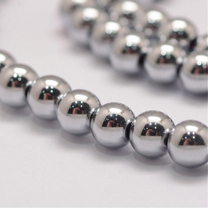 Magnetic Hematite   8mm Round 16in