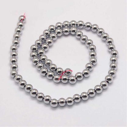 Magnetic Hematite   8mm Round 16in
