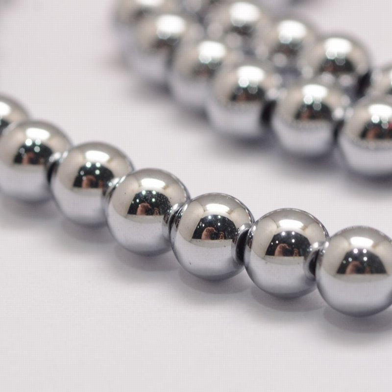 Magnetic Hematite   6mm Round strand