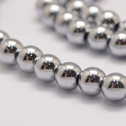 Magnetic Hematite   6mm Round strand