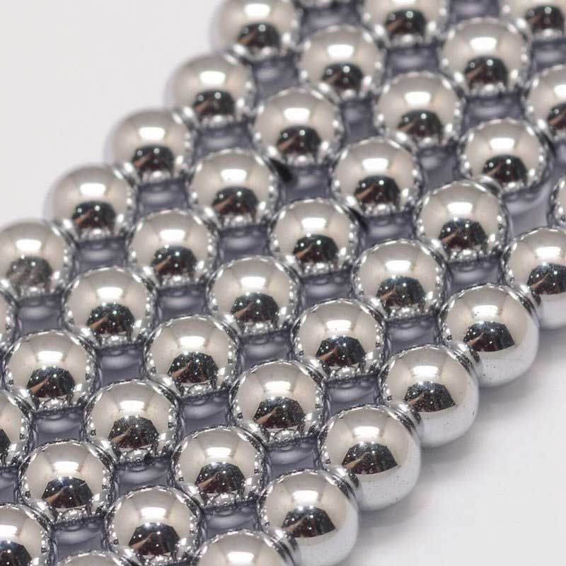 Magnetic Hematite   6mm Round strand