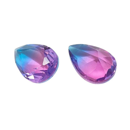 Fancy Rhinestone - 13x18mm Faceted Pear Drop - Hummingbird Sky (2)