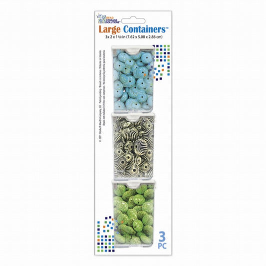 Elizabeth Ward Bead Storage Solutions -  Large Containers (Pack of 3)