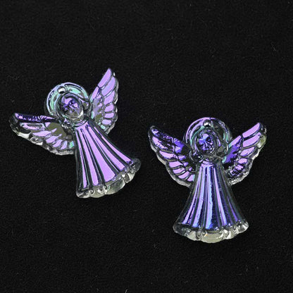 Glass Pendant - 20mm Angels on High - Crystal Glacier Blue (2)
