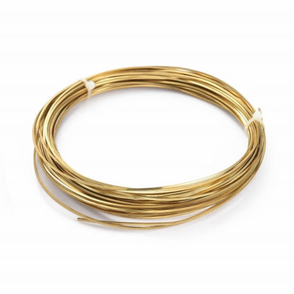 Craft Wire - .8mm - Square Wire - Brass (Bare)