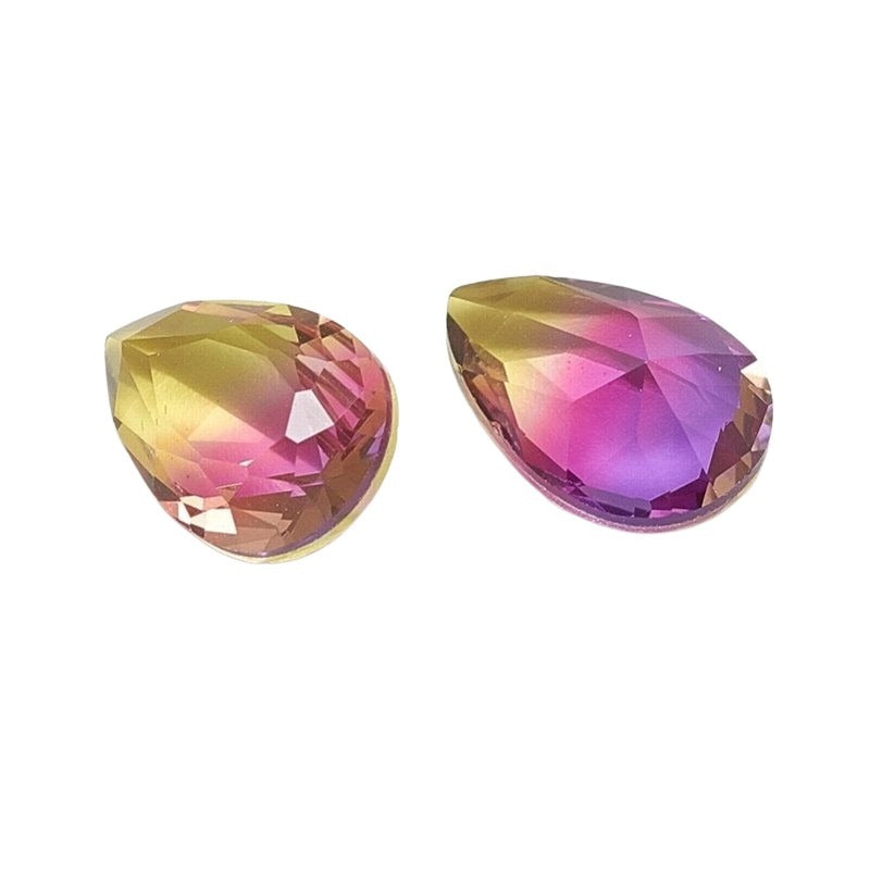 Fancy Rhinestone - 13x18mm Faceted Pear Drop - Fierce Desire (2)