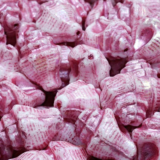 Glass Bead Murex Shell - Blackberry Cordial (20)