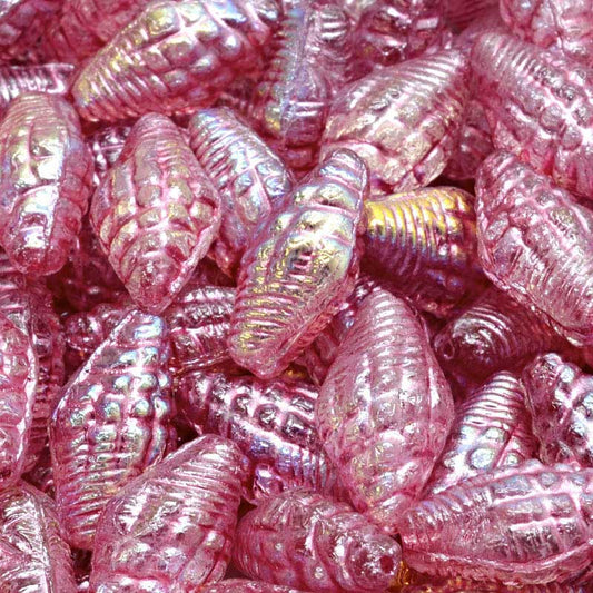 Glass Bead Miter Shell - Cranberry AB (20)