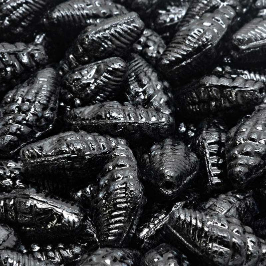 Glass Bead Miter Shell - Jet (20)