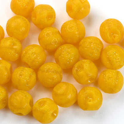 Glass Beads -  Oranges - Mellow Orange Semi-Matte (20)