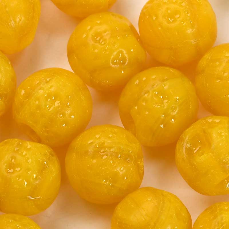 Glass Beads -  Oranges - Mellow Orange Semi-Matte (20)