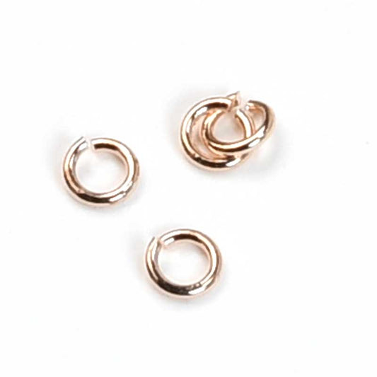 Jump Rings Open - 3mm - Rose Gold Plated (Pack Approx 100)