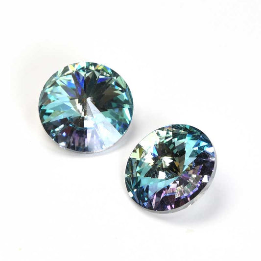 Preciosa Rhinestones - 12mm Rivoli - Crystal Vitrail Light (2)