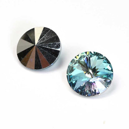Preciosa Rhinestones - 12mm Rivoli - Crystal Vitrail Light (2)