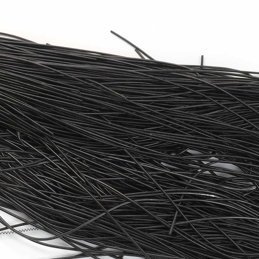 French Wire / Dabka - .5mm Smooth - Licorice (Approx 10m)