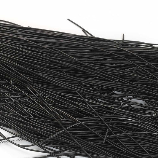 French Wire / Dabka - .5mm Smooth - Licorice (Approx 10m)