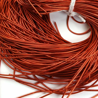French Wire / Dabka - 1mm Smooth - Flame (Approx 5m)