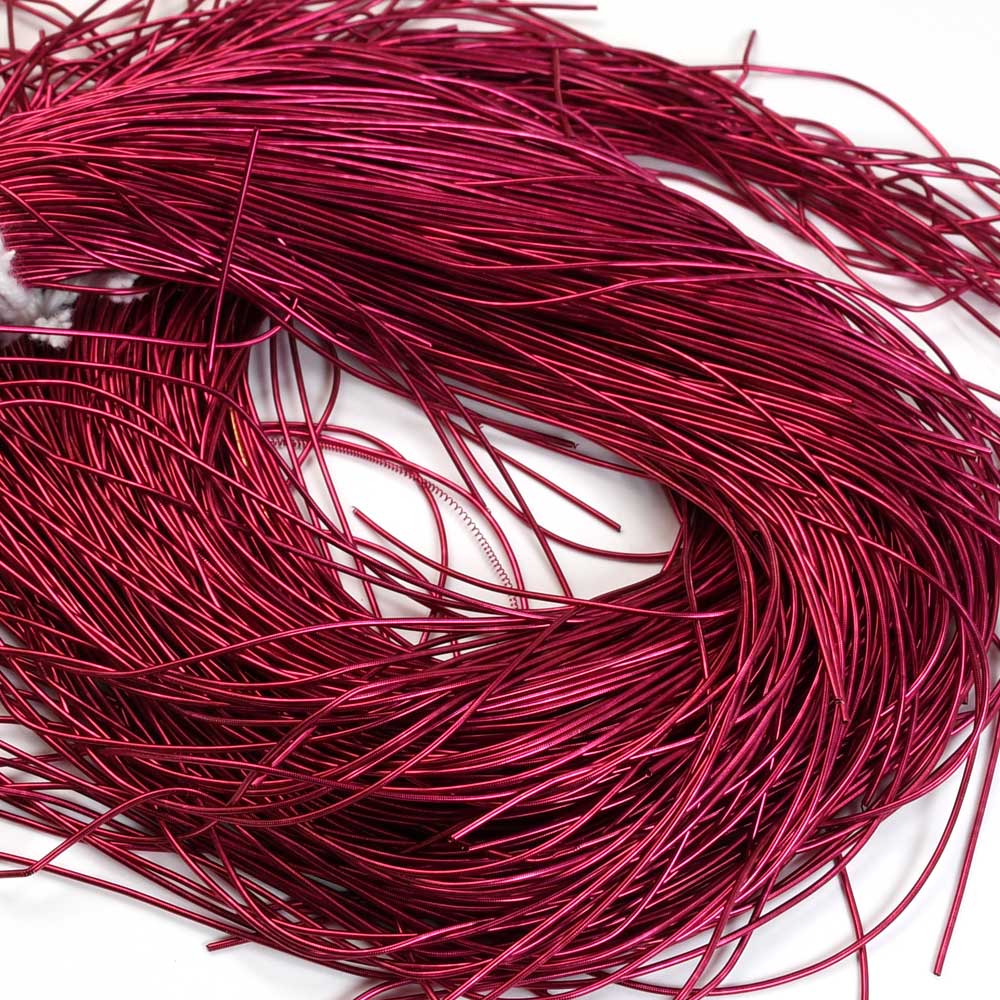 French Wire / Dabka - .5mm Smooth - Raspberry (Approx 10m)