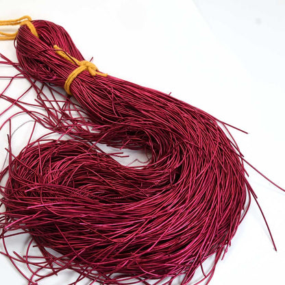 French Wire / Dabka - .5mm Smooth - Berry (Approx 10m)