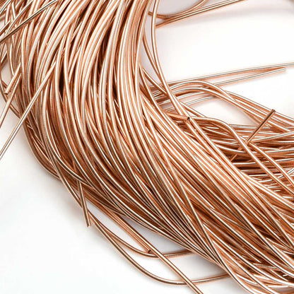 French Wire / Dabka - 1mm Smooth - Salmon Peach (Approx 5m)