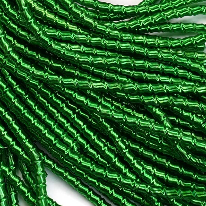 French Wire / Dabka - 2mm Bamboo - Verdant Green (Approx 1.5m)