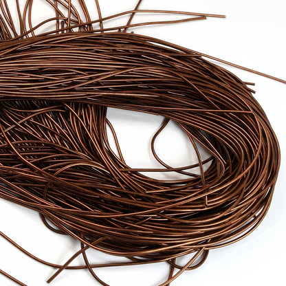 French Wire / Dabka - 1mm Smooth - Chocolate Bronze (Approx 5m)