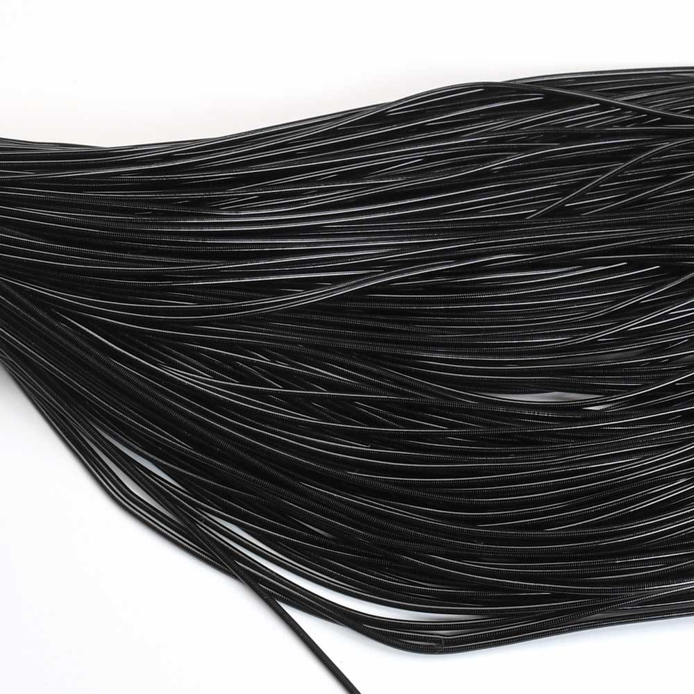 French Wire / Dabka - 1mm Smooth - Licorice (Approx 5m)
