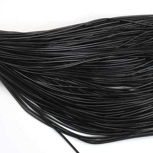 French Wire / Dabka - 1mm Smooth - Licorice (Approx 5m)