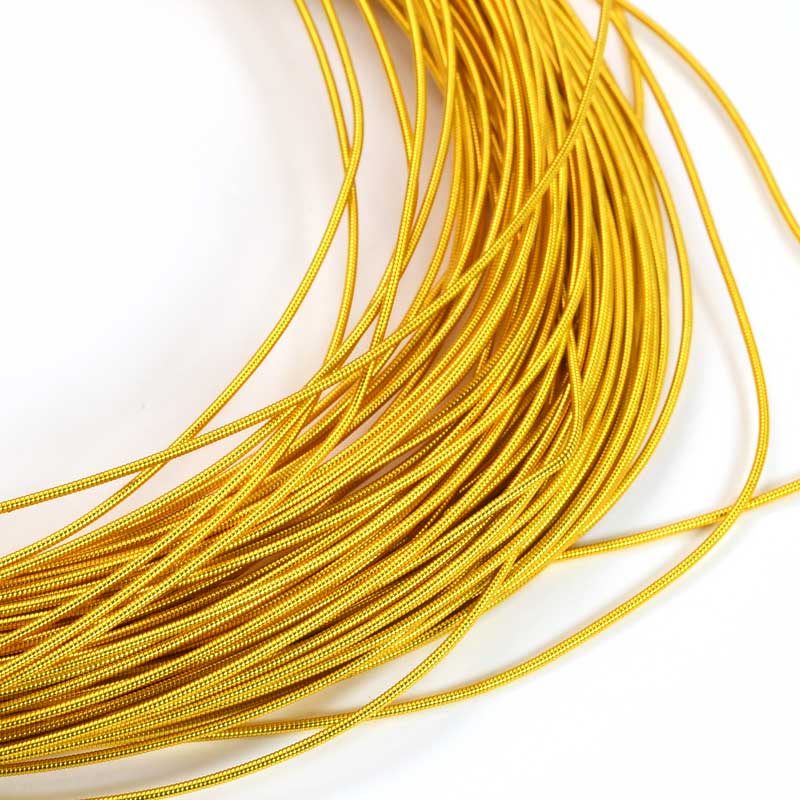Gijai / Gimp / Stiff Wire - 1mm Smooth - Dark Gold (2m)