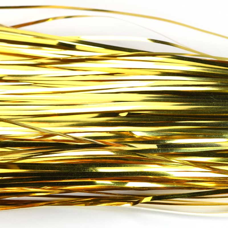Mukaish Metal Strips - 1mm Flat - Classic Gold (Approx 60ft)