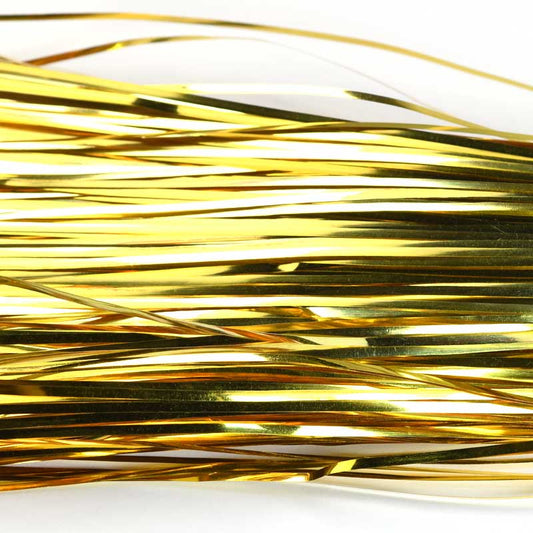 Mukaish Metal Strips - 1mm Flat - Classic Gold (Approx 60ft)