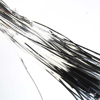 Mukaish Metal Strips - 1.5mm Flat - Silver (Approx 28ft)