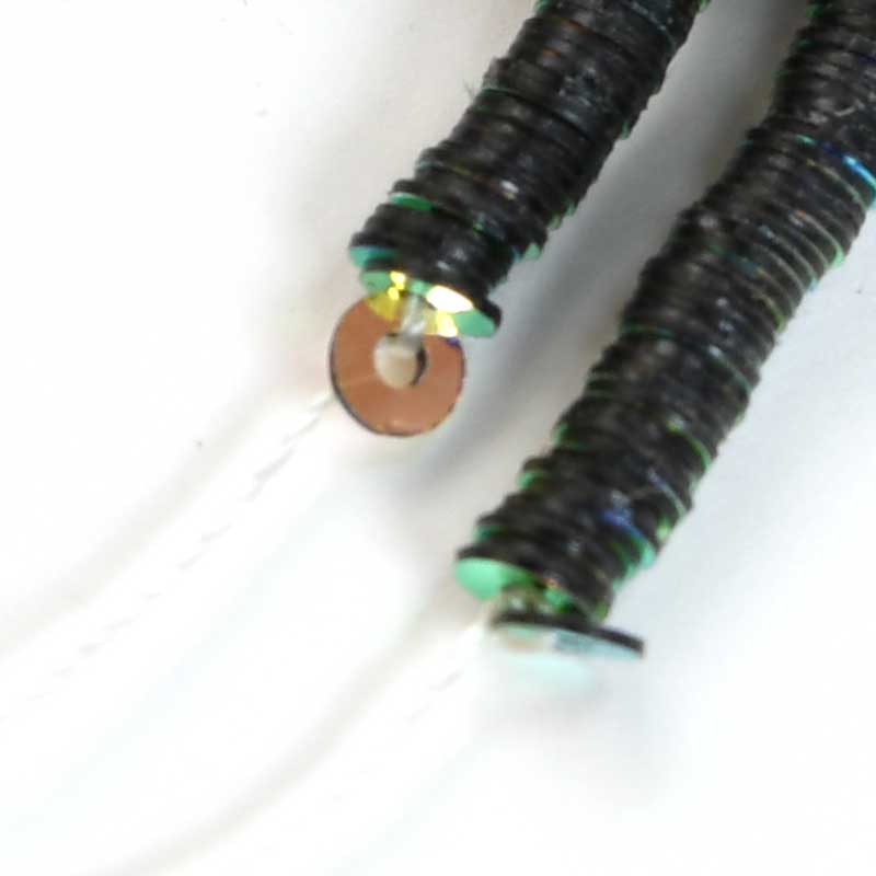 Sequins - Strung for Tambour -  Flat Round - Metallic Iris (strand)