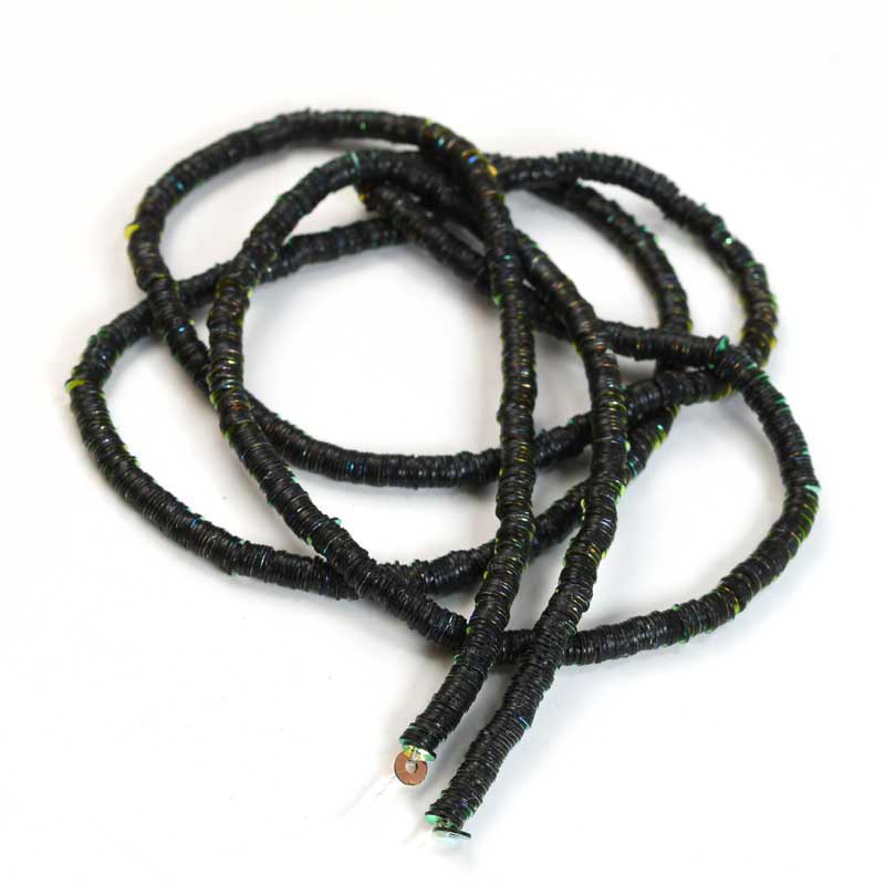 Sequins - Strung for Tambour -  Flat Round - Metallic Iris (strand)