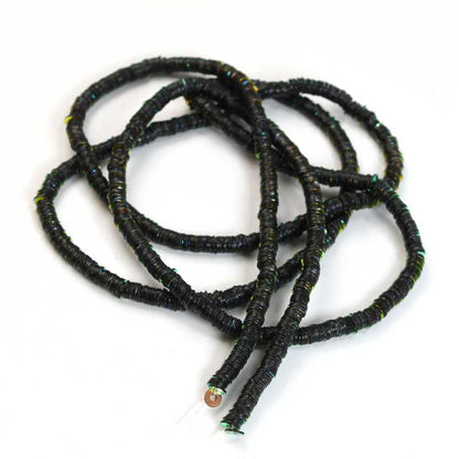 Sequins - Strung for Tambour -  Flat Round - Metallic Iris (strand)