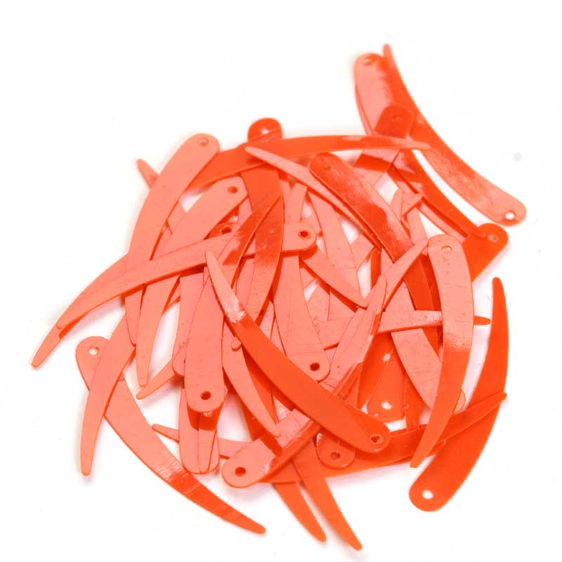 Sequins -  Feather Saber - Flame Orange (10g)