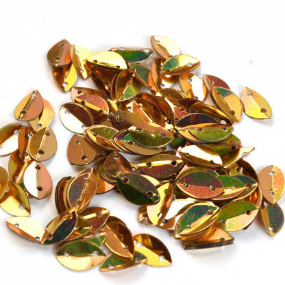 Sequins -  Folded Leaf - Gold AB (10g)
