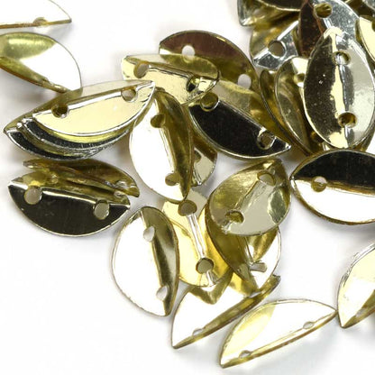Sequins -  Folded Leaf - Moonlight Gold (10g)