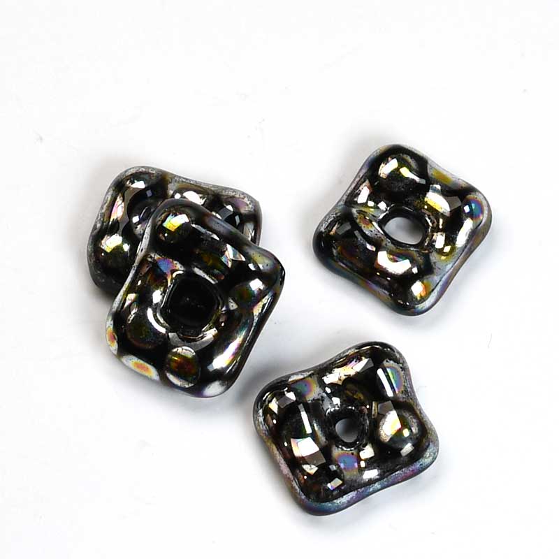 Fused Glass - 14mm - Trafalgar Square - Jet (2)