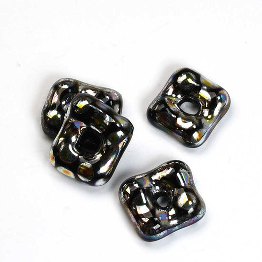 Fused Glass - 14mm - Trafalgar Square - Jet (2)