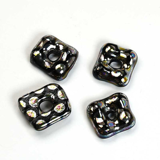 Fused Glass - 14mm - Trafalgar Square - Jet (2)