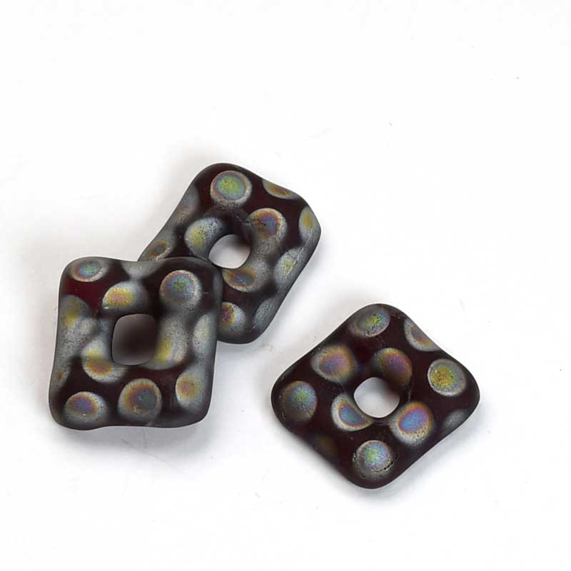 Fused Glass - 14mm - Trafalgar Square - Matte Garnet (2)