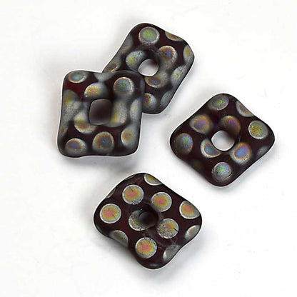 Fused Glass - 14mm - Trafalgar Square - Matte Garnet (2)