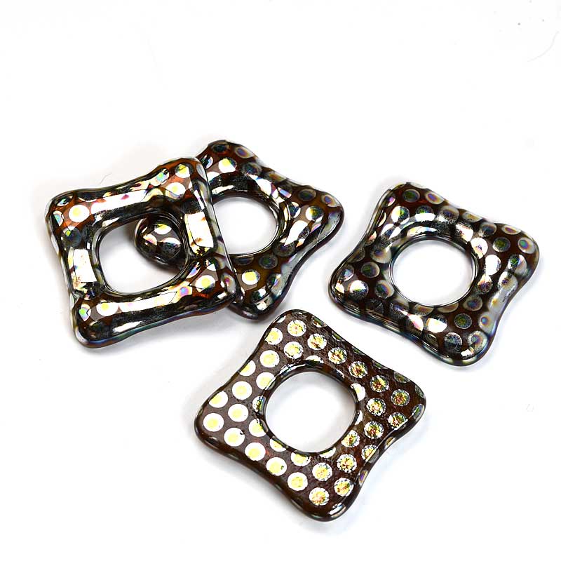 Fused Glass - 35mm - Trafalgar Square - Butterscotch