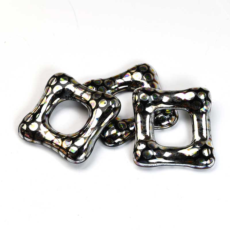 Fused Glass - 35mm - Trafalgar Square - Jet