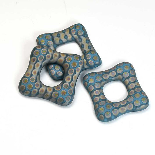 Fused Glass - 35mm - Trafalgar Square - Matte Turquoise