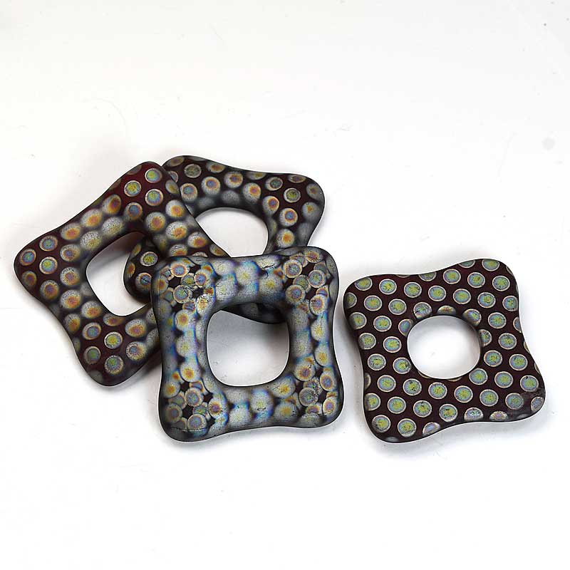 Fused Glass - 35mm - Trafalgar Square - Matte Garnet