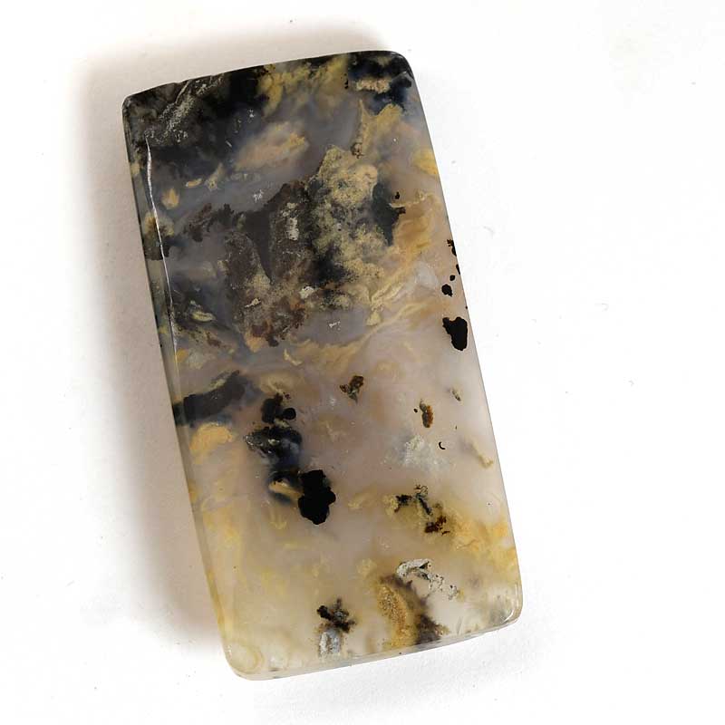 OOAK - Cabochon Rectangle - Plume Agate