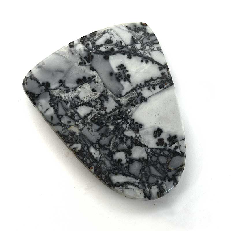 OOAK - Cabochon Shield - Zebra Jasper